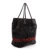 Image 1 : Fendi Vintage Logo Tote Velvet Large Black
