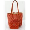 Image 1 : Goyard Orange Goyardine Coated Canvas St. Louis PM Tote Bag