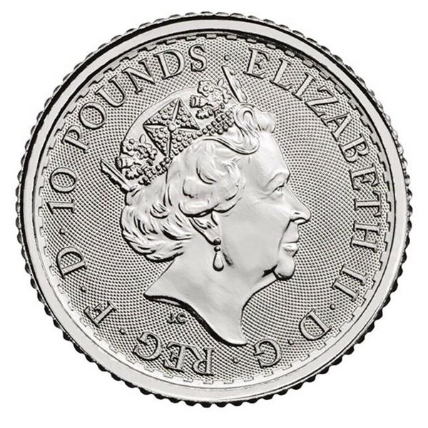 2021 10 Pounds Britannia .999 Platinum Coin