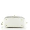 Image 3 : Salvatore Ferragamo Fiamma Satchel Laser Cut Leather Medium White