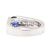 Image 3 : 1.99 ctw Sapphire And Diamond Ring - 14KT White Gold
