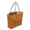 Image 2 : MCM Cognac Monogram Visetos Canvas Leather Green Rudic Tote Bag