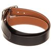 Image 4 : Hermes Black Brown Leather Cape Cod Reva Belt