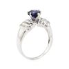 Image 4 : 2.40 ctw Sapphire and Diamond Ring - 18KT White Gold
