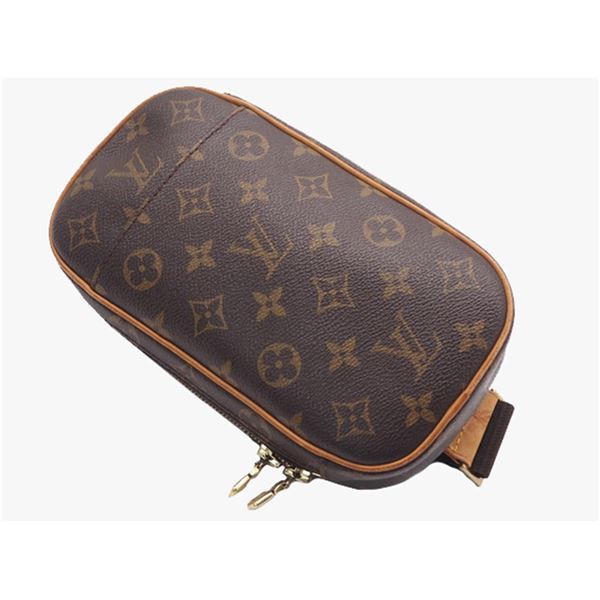 Louis Vuitton Brown Monogram Canvas Leather Pochette Gange Waist Bag