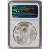 Image 1 : 2002 American Silver Eagle .999 Fine Silver Dollar Coin NGC MS69