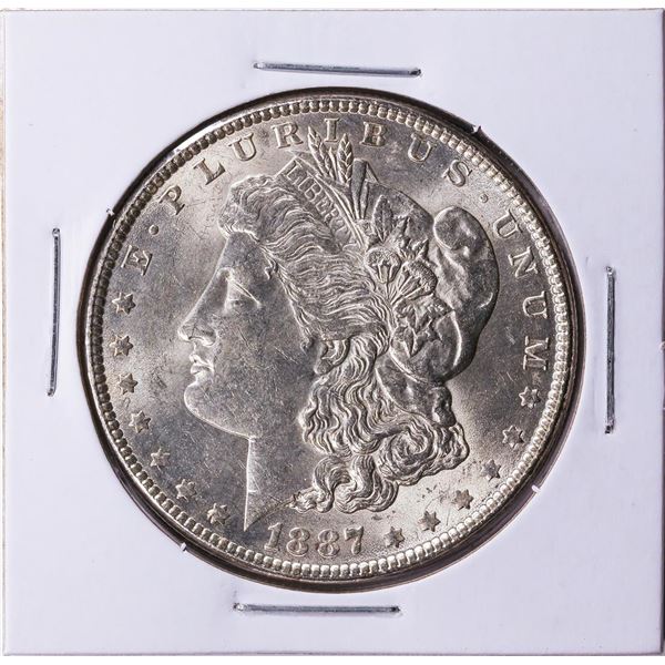 1887 $1 Morgan Silver Dollar Coin CH BU
