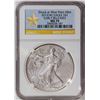 Image 1 : 2012-W American Silver Eagle .999 Fine Silver Dollar Coin NGC MS70