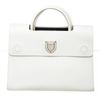 Image 1 : Christian Dior White Leather Flap Handbag