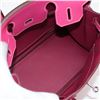 Image 7 : Hermes Rose Epsom Leather Birkin 30cm Handbag PHW