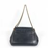 Image 4 : Chanel Navy Blue Quilted Chocolate Bar Lambskin Leather Accordion Reissue Flap S