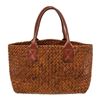 Image 1 : Bottega Veneta Gold Metallic Intrecciato Woven Leather Medium Cabat Tote Bag