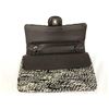 Image 7 : Chanel Black White Multicolor Quilted Boucle Tweed Double Flap Shoulder Bag