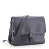 Image 1 : Prada Buckle Flap Messenger Bag Saffiano Leather Medium Blue