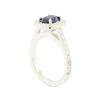 Image 4 : 1.94 ctw Oval Brilliant Blue Sapphire And Diamond Ring - 14KT White Gold