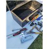 Image 2 : Black Metal Toolbox with Assorted Hand Tools