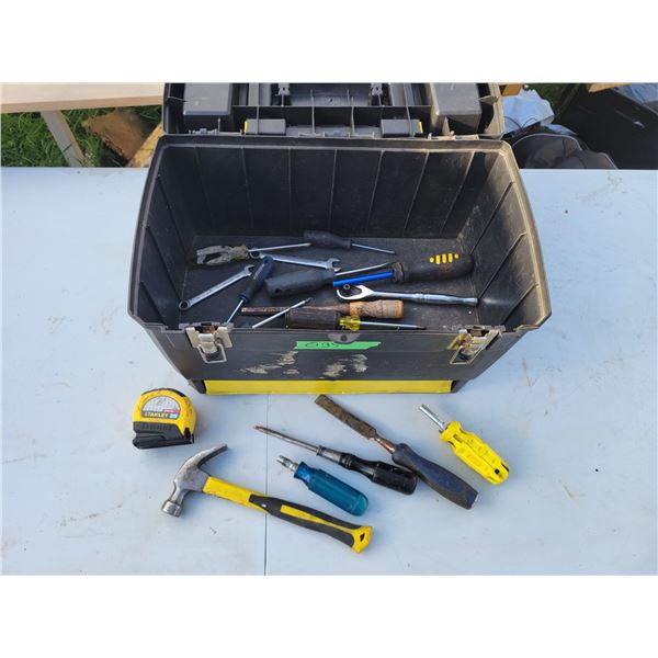 Stanley Toolbox with Assorted Hand Tools