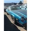 Image 2 : *TOW* 1980 CHEVROLET CAMARO BERLINETTA, 2 DR COUPE, BLUE, VIN   1S87HAL549954