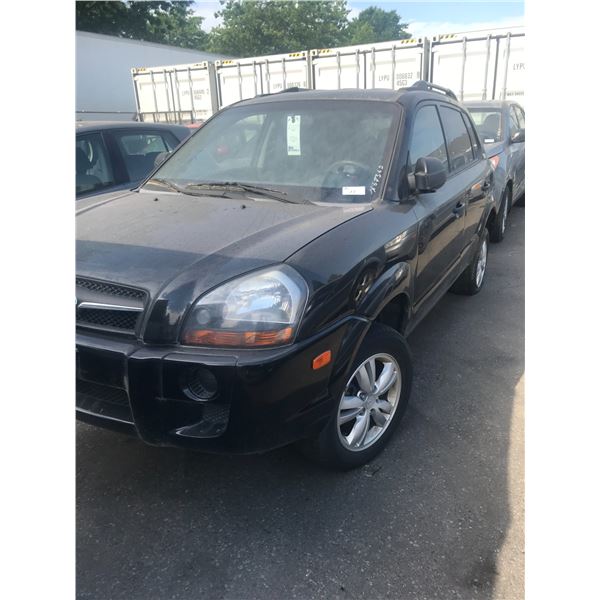 *TOW* 2009 HYUNDAI TUCSON 4 DR SUV, BLACK, VIN# KM8JM12B59U025913