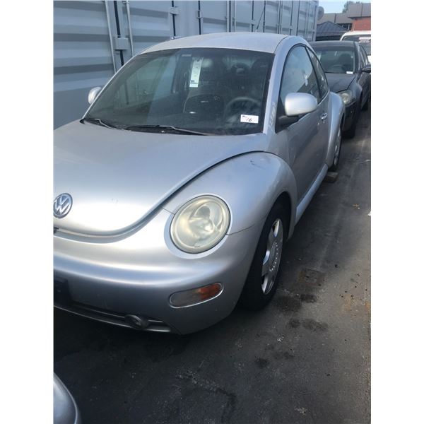 *TOW* 1998 VOLKSWAGEN BEETLE, 2 DR, GREY, VIN# 3VWBB61C2WM006805