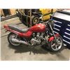 Image 2 : *TOW* 1991 HONDA NIGHTHAWK MOTORCYCLE, RED, VIN# JH2RC3829MM000185