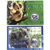 Image 1 : 2012 & 2014 Coloured Australia 1oz Fine Silver Koalas in Colour Cards. 2pcs (Tax Exempt)