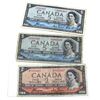 Image 1 : 3x BC-30a & BC-31a 1954 Canada $2 & $5 Devil's Face. 3pcs.