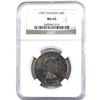 Image 1 : 50-cent 1957 NGC Certified MS65. Tones of Cobalt Blue and Gold Mainly Over Obverse