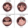 Image 1 : 4x Slovakia 1999 Commemorative Medallions. Lot Includes: Banská Bystrica, Bratislava, Trencín, & Pre