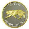Image 1 : 2017 25-cent Alex Colville Big Coin Series Fine Silver w/ Selective Gold-Plating (Tax Exempt)