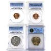 Image 1 : Lot of 4x 1982-2007 USA Mixed Denomination, PCGS & ICG Certified MS-67 to PR-69. 4pcs.