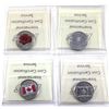 Image 2 : Lot of 4x 2015 Canada 25-cent ICCS Certified MS-65 to MS-66. 4pcs.