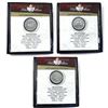 Image 1 : 3x First Commemorative Mint 1964-1967 Silver Dollar Folders. 3pcs.