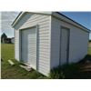 Image 8 : WHITE 20FT x 12FT WOOD FRAMED; VINYL SIDED SHED *SHED IS LOCATED IN SEDGEWICK AB*