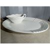 Image 2 : TURKEY PLATTER (XL) & GRAVY BOAT *SET* & 5-PRESENTATION SERVERS (RECTANGULAR) c/w THEMED TEATOWEL/PO
