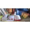 Image 2 : DK. BLUE BIN - OUTDOOR ENTERTAINING- incl: 3-SQ. FRAMED PICS*