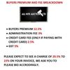 Image 1 : BUYERS PREMIUM AND FEES