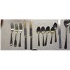 Image 2 : LOT OF SILVERWARE SOME COLLECTABLE SPOONS DATING 1880, BRASS BELL
