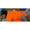 Image 2 : SAFETY ORANGE HUNTING OVERALLS LARGE