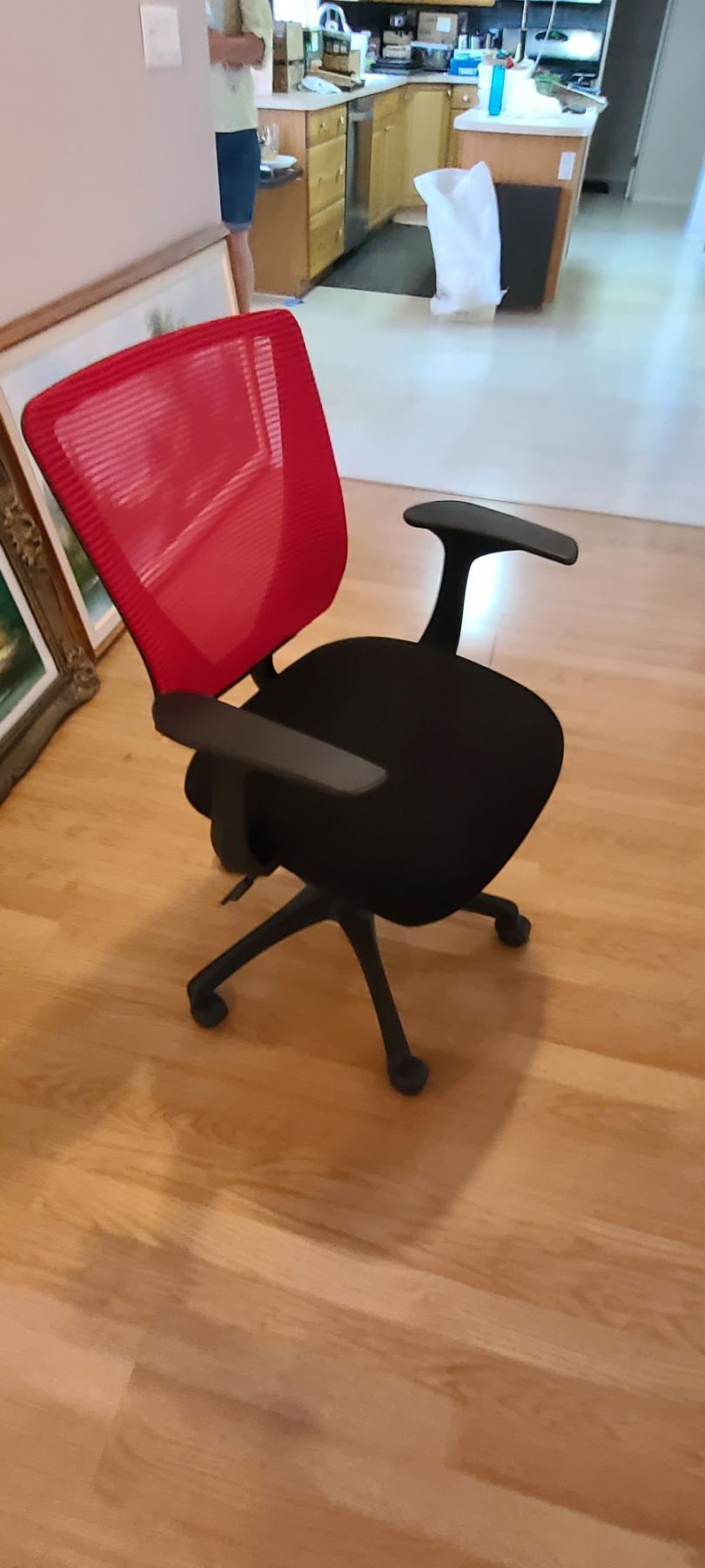 Red Block Computer Chair COMPUTER CHAIR - RED AND BLACK GREAT CONDITION