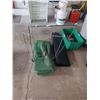 Image 2 : TWO YARD BAG HOLDERS, CHUNK OF ASTRA TURF, FLOOR MAT, TWO GARBAGE CANS, AND TWO GREEN BASKETS