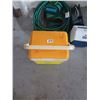 Image 2 : LARGE MISC. LOT; TWO COOLERS, GARDEN HOSES, SPRINKLERS, CASES, AND POWER BAR