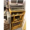 Image 1 : TWO RECORD PLAYER, TURN TABLE, BOOM BOX, THREE SETS OF SPEAKERS, AND A STAND
