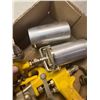 Image 2 : TWO AIR SPRAY PAINT GUNS, ONE LARGE ONE SMALL - WITH SPARE CANS