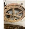 Image 2 : ANTIQUE METAL FLY WHEELS (STEEL) 17"DIA PLEASE NOTE MAY FIT LOT # 472