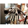Image 9 : ALL METAL ON SHELVE #3 1/2-1" STEEL ROUND BAR APPROX 20 +/-, AND SQUARE STOCK 2"