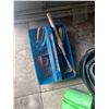 Image 8 : EIGHT PAILS, METAL WATERING CAN, HANGING PLANTERS, GARBAGE CAN, GARDENING TOOLS. PLEASE SEE IMAGES F