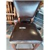 Image 2 : THREE LEATHER BAR CHAIRS