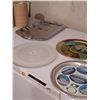 Image 8 : ALUMINUM ROASTER, CAMP TOASTER; S.S. & SILVER SERVING PLATTERS w/ MEAT PAPER(S)