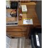 Image 1 : 7-DRAWER WOOD WALNUT FINISH DESK.